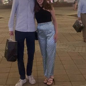 Love & Harmony Checkered Silk Pants